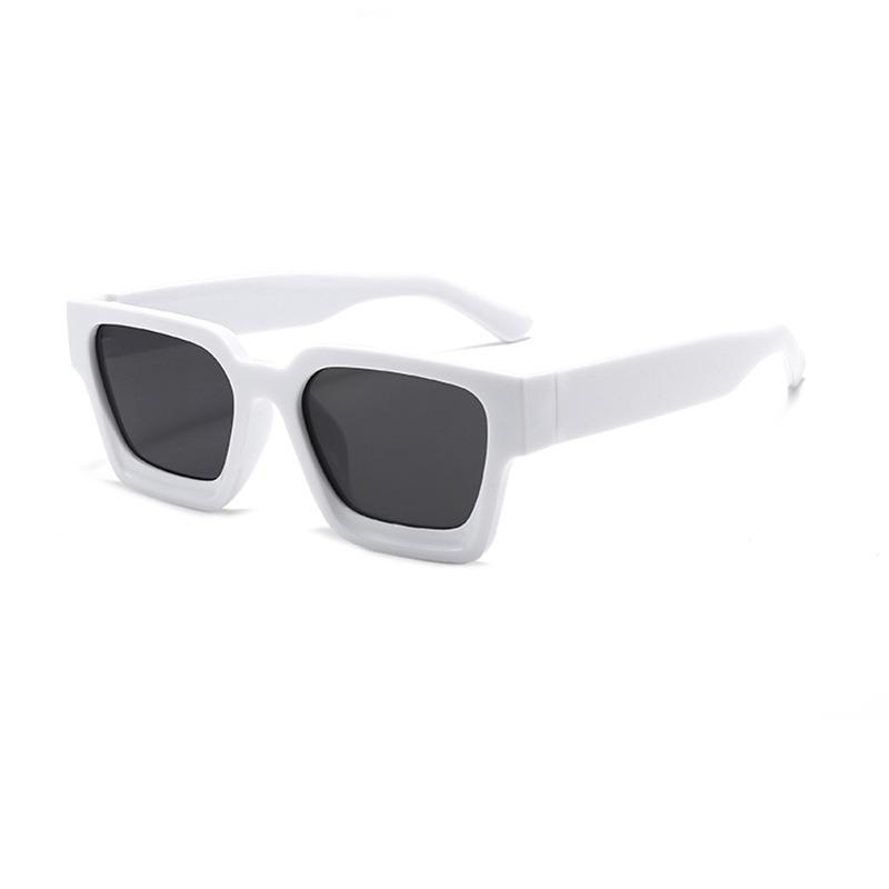 Men Square Frame Sunglasses 2026 Luxury Brand Designer Sun Glasses Retro Trendy Shades UV400 Texture Thick Edge Sunglasses