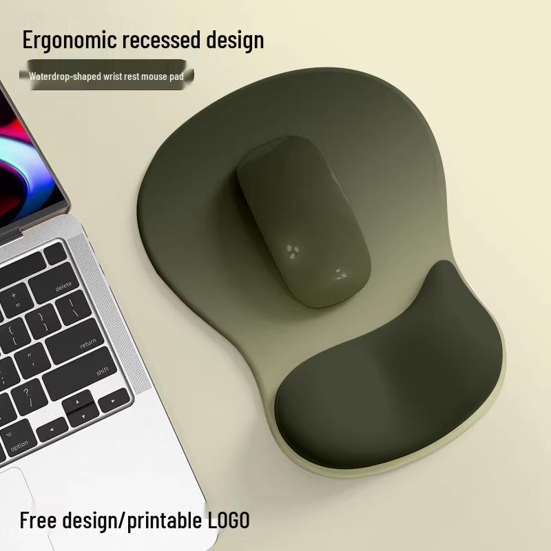 Ergonomic Gradient Silicone Wrist Rest Mouse Pad - Non-slip, Thickened Design