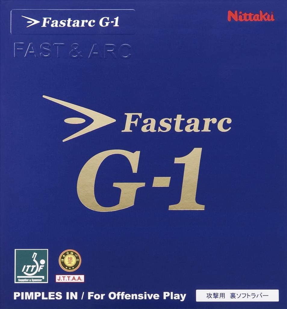 Nittaku Fastark G-1 Table Tennis Rubber, Gram-Specific Max Red, 121g, NR8702, Inverted Soft, Tension