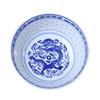 Niebiesko-biały porcelanowy zestaw miseczek Linglong w stylu retro (4-10 cali) – Idealny do ryżu, zupy lub makaronu.