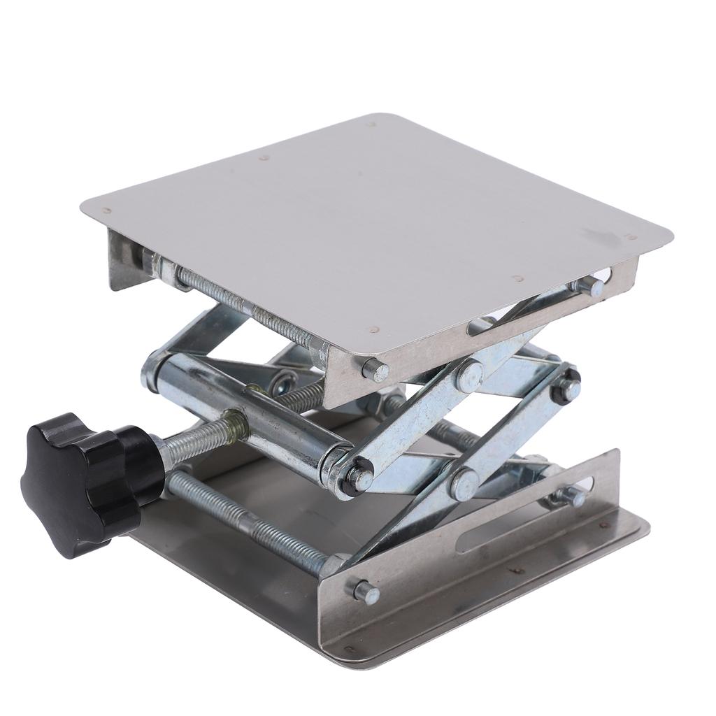 Small Stainless Steel Lifting Platform Manual Miniature Lift Stand Table for RC Cars