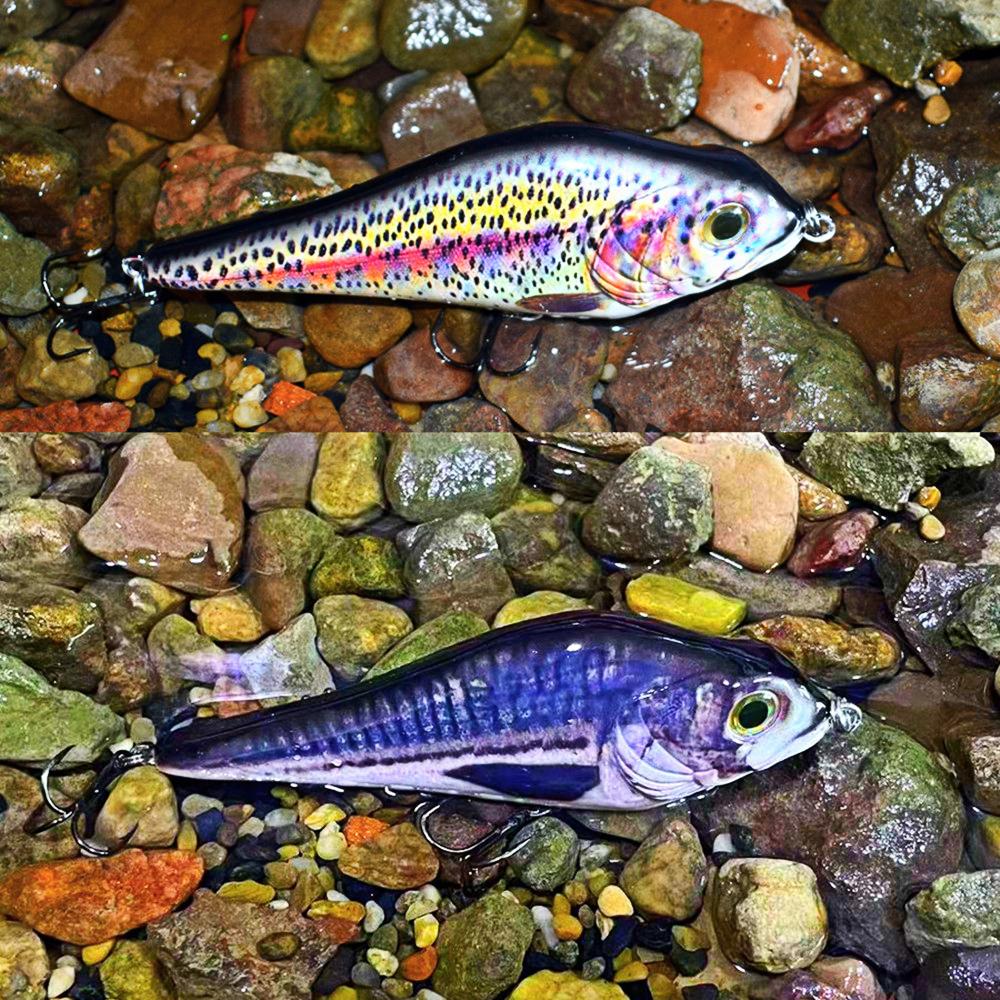 Fishing Lure Bait Swimbait Jerkbait 4inch 6inch Minow Fishhook Crankbait Muskie Bass Lure