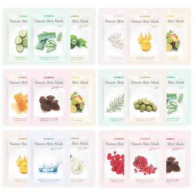 30 Sheet Nature Skin Mask Pack Monthly Package/1 Pack Per Day, 06 Calming (Tea Tree, Olive, Aloe)