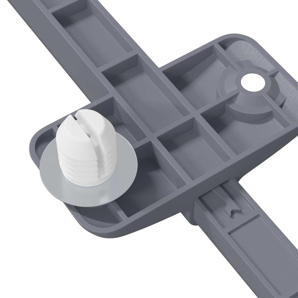 Soft Close Damper 12 pcs Grey 125 x 47 x 15 mm PP