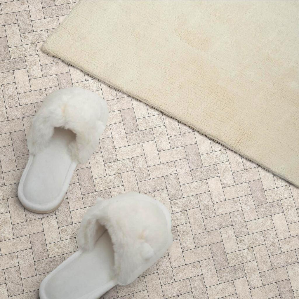 Zestaw Kafelków Pcv Z Wzorem Do Salonu Samoprzylepne Wzór W Jodełkę 10X40X20 Cm