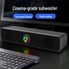 Kompakter Bluetooth-Multi-Device-Lautsprecher mit kabelgebundenem Subwoofer für Desktop, Telefon und Laptop