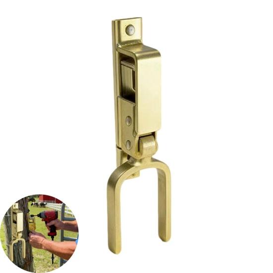 1/2Pcs Heavy Duty Door Lock Galvanized Steel Automatic Spring Lock One-Hand Operation Rust-Resistant Easy Installation Instant Locking Latch