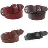Leather Twoply Handcrafted Belt With Pin Buckle For Daily Casual Use Fashion
