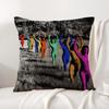 Band Music T-Tv-Girl Cushion Cover Summer Coolness Linen Fabric Double-Sided Printing Pillow Case Sofa Home Decor Gift