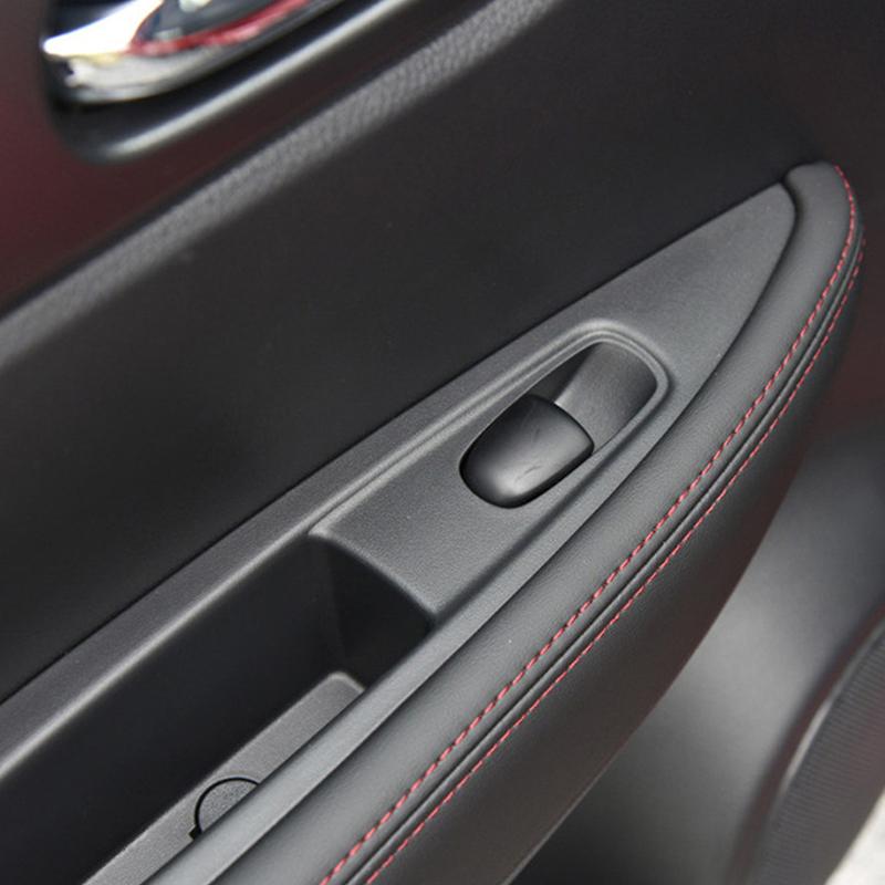 Perfect Fit For Nissan Qashqai J11 2016 2017 Qashqai 2018 PU Leather Car Interior Door Armrest Panel Cover Sticker Trim