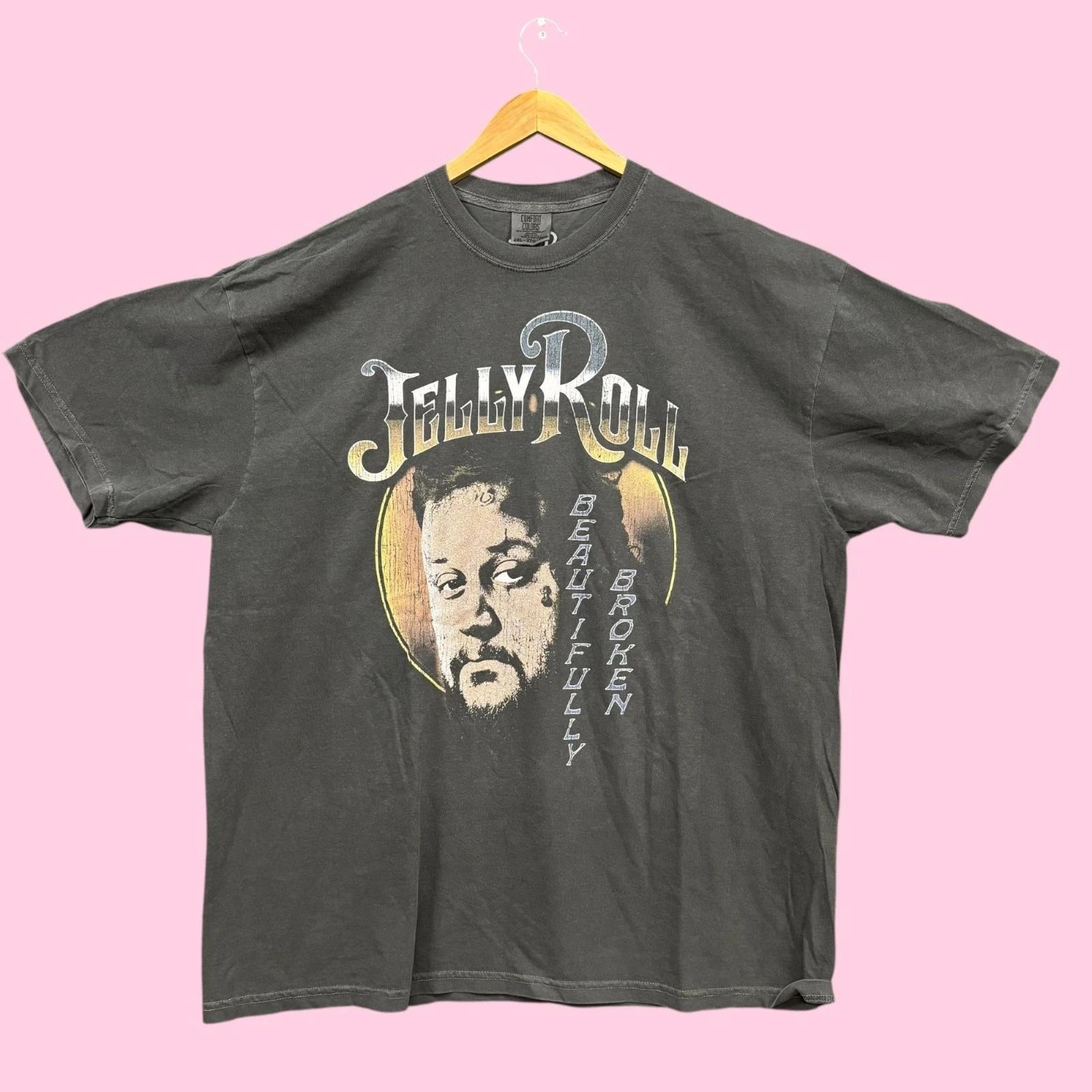 

Jelly Roll Beautifully Broken Tour Country Tee 2XL S