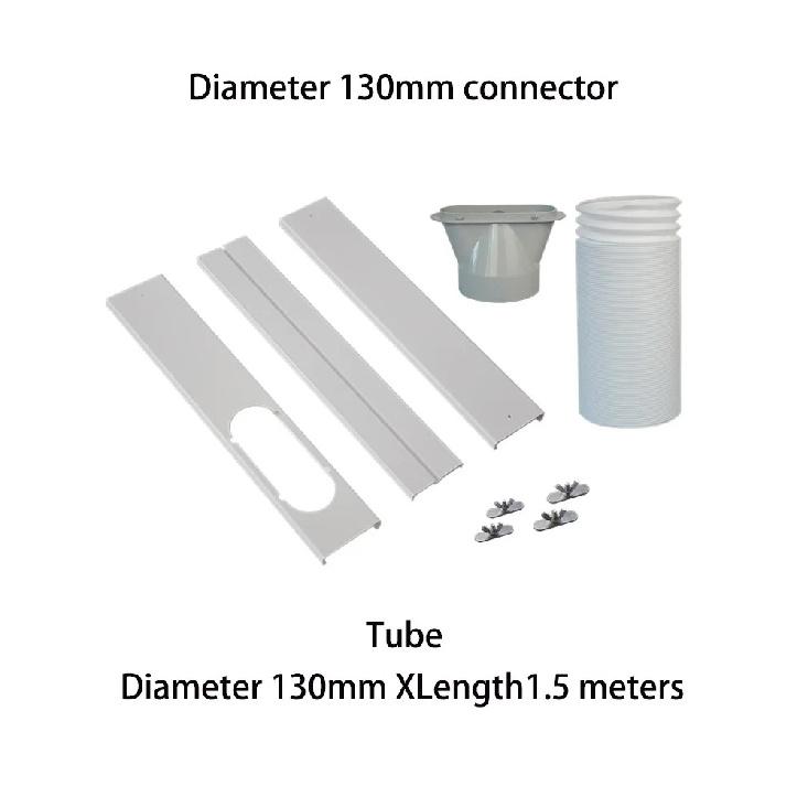 Condizionatore d'Aria Portatile Kit Finestra Kit Sfiato Finestra Condizionatore Universale Sigillo Scorrevole Regolabile Connettore Tubo Sfiato