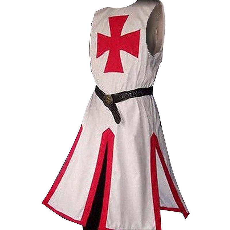 Medieval Crusader Knight Cloak and Jacket Cosplay Costume