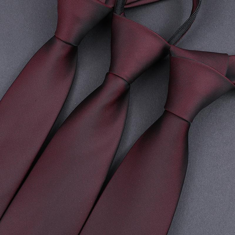 Burgundy Groom Wedding Burgundy Best Man Dress Business Zip Knot Free Men'S Tie Wedding