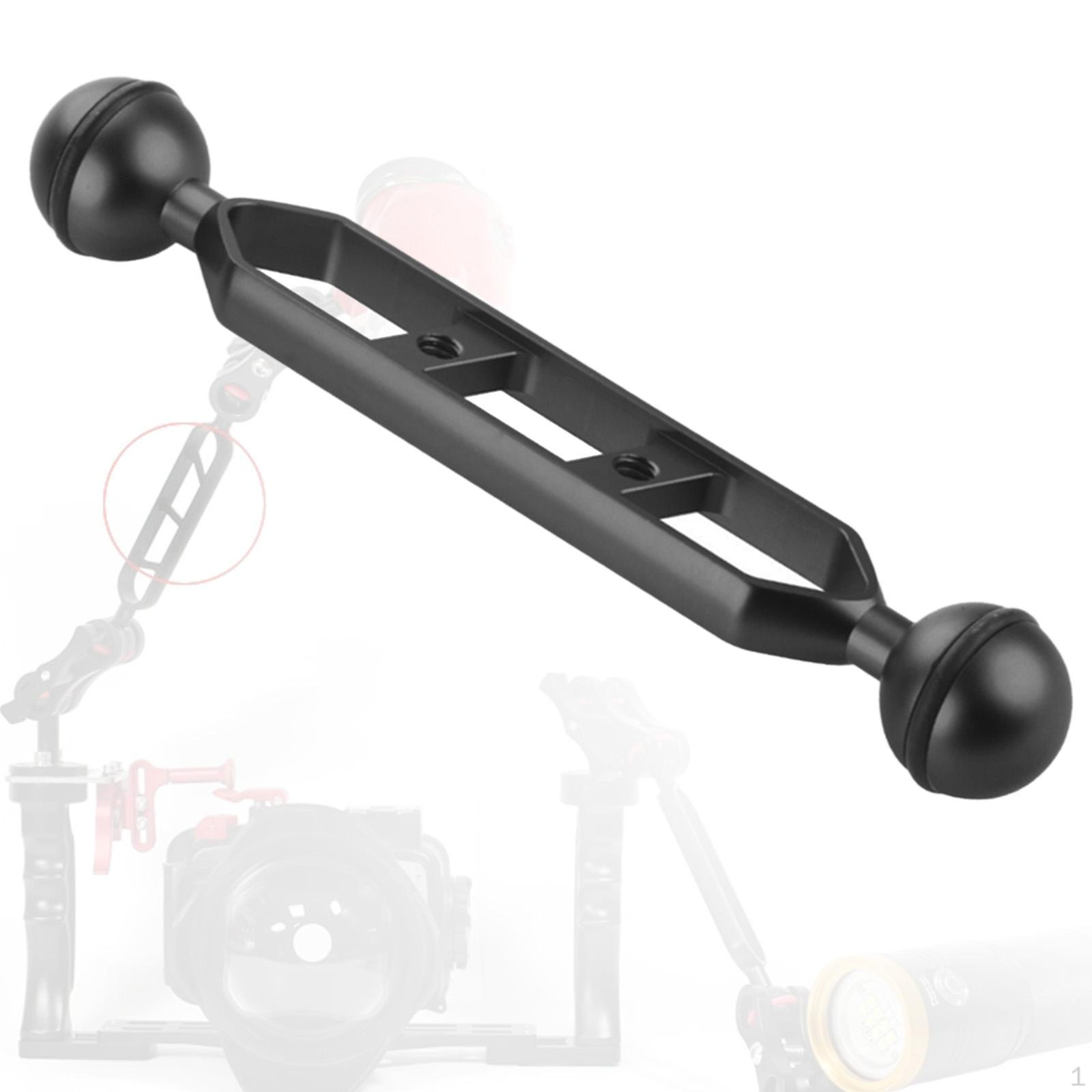 Aluminum Alloy Underwater Extension Arm Connection Scuba Photography Gear for Video чёрный