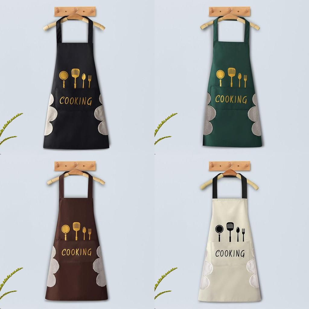 Sling Aprons Fork Wipes Kitchen Waterproof Oil Resistant Thicken Oversizeds