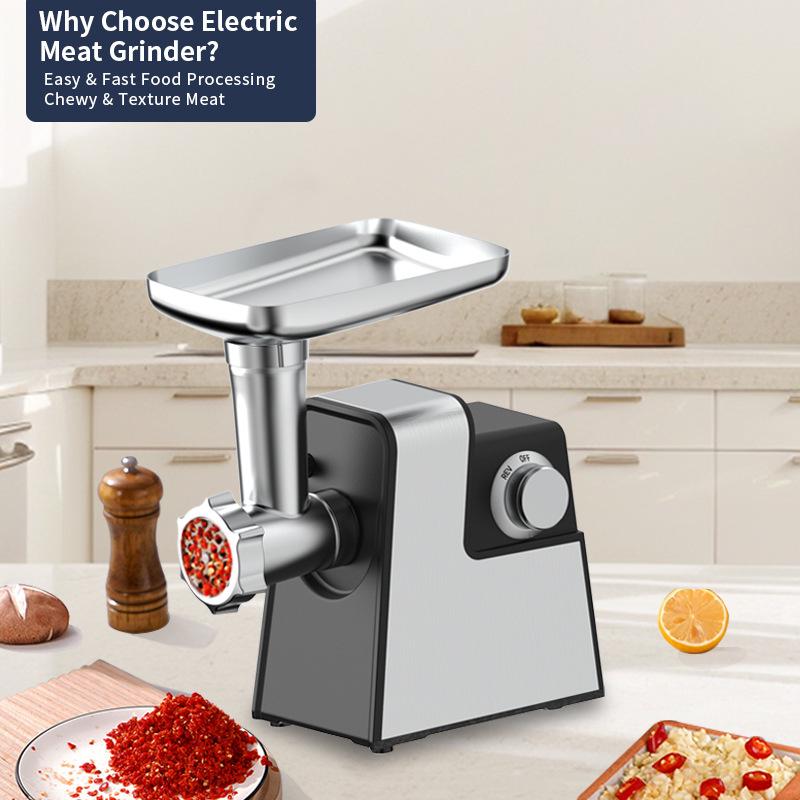 Stainless Steel Multi-Functional Electric Meat Grinder & Vegetable Cutter