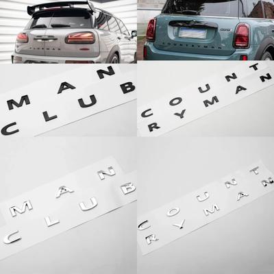 3D ABS Clubman Countryman Emblem Letters Sticker Car Trunk Badge For Cooper S Countryman R60 F60 Accessories
