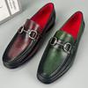 Fashion New 2025 Cool Summer Breathable Genuine Leather Slip On Shoes Men Casual Soft Light Lazy Shoes Men Slip-On Loafer Shoes