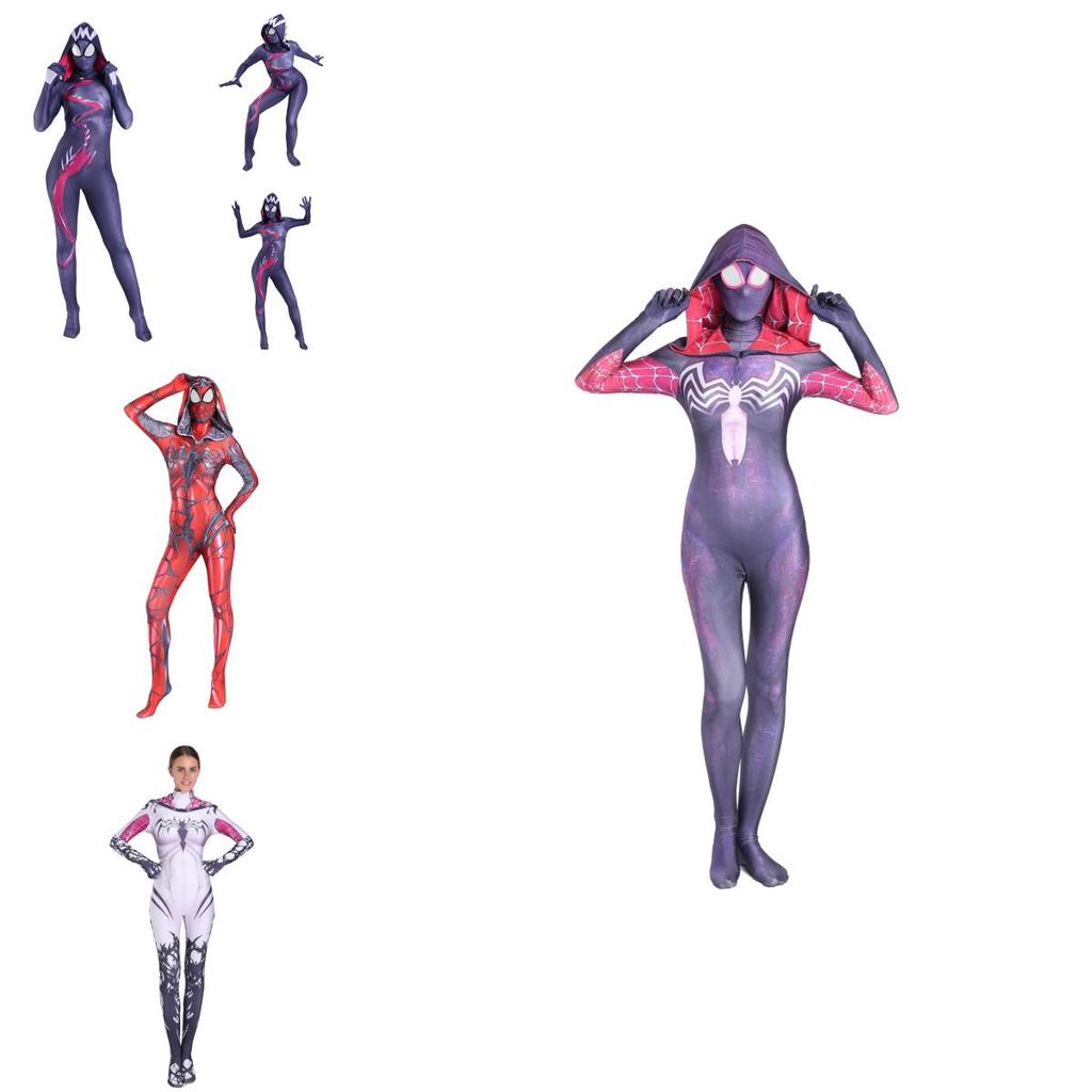 Stylish Spider Gwen Stacy Costume For Women Featuring Unique Spider-man Design For Halloween