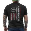 Gavin Newsom 2028 voor President Verkiezingscampagne Amerikaanse Vlag OP ACHTERKANT Unisex T-shirt