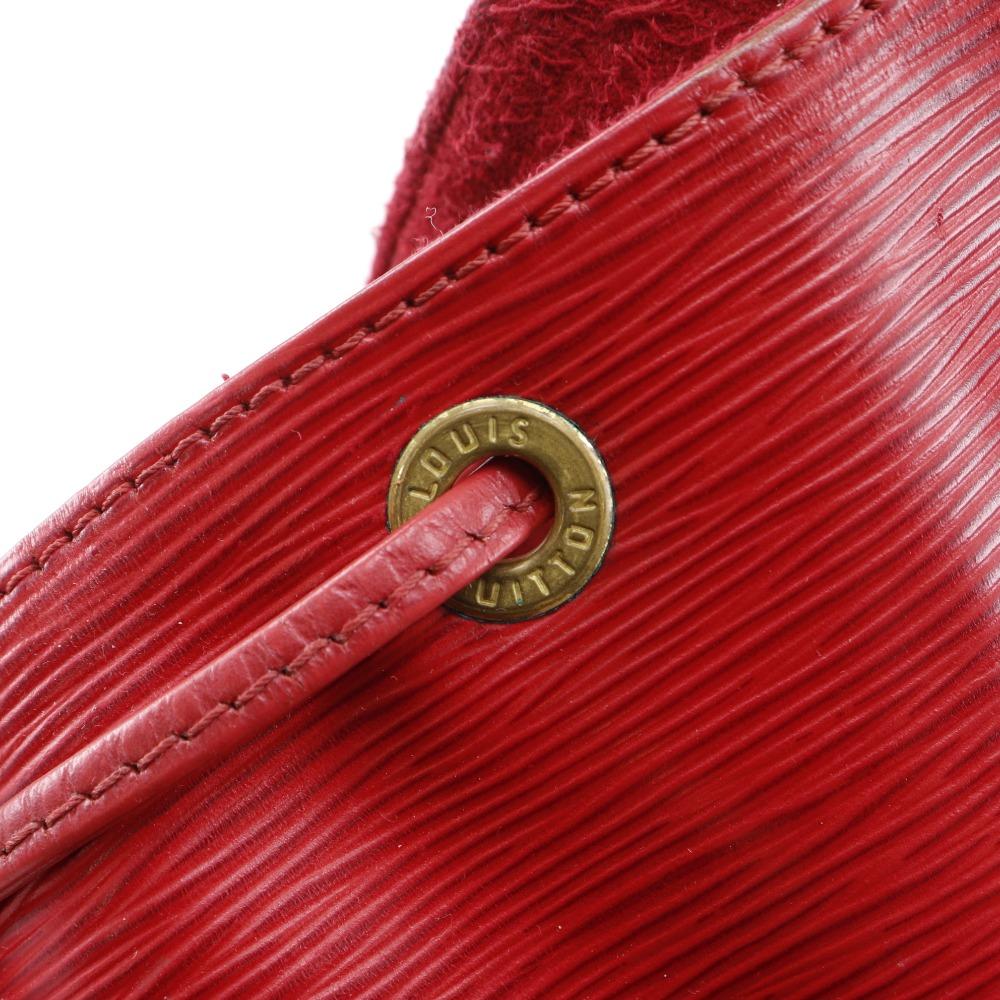 LOUIS VUITTON Petit Noe Shoulder Bag M44107 Castilian red Red Epi Leather Women Used