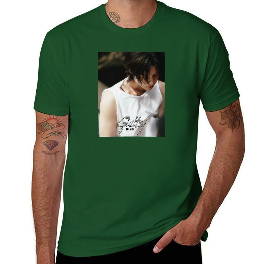 Taemin Guilty oil paint Tshirt vintage clothes graphics hippie clothes blacks big and tall t shirts for men