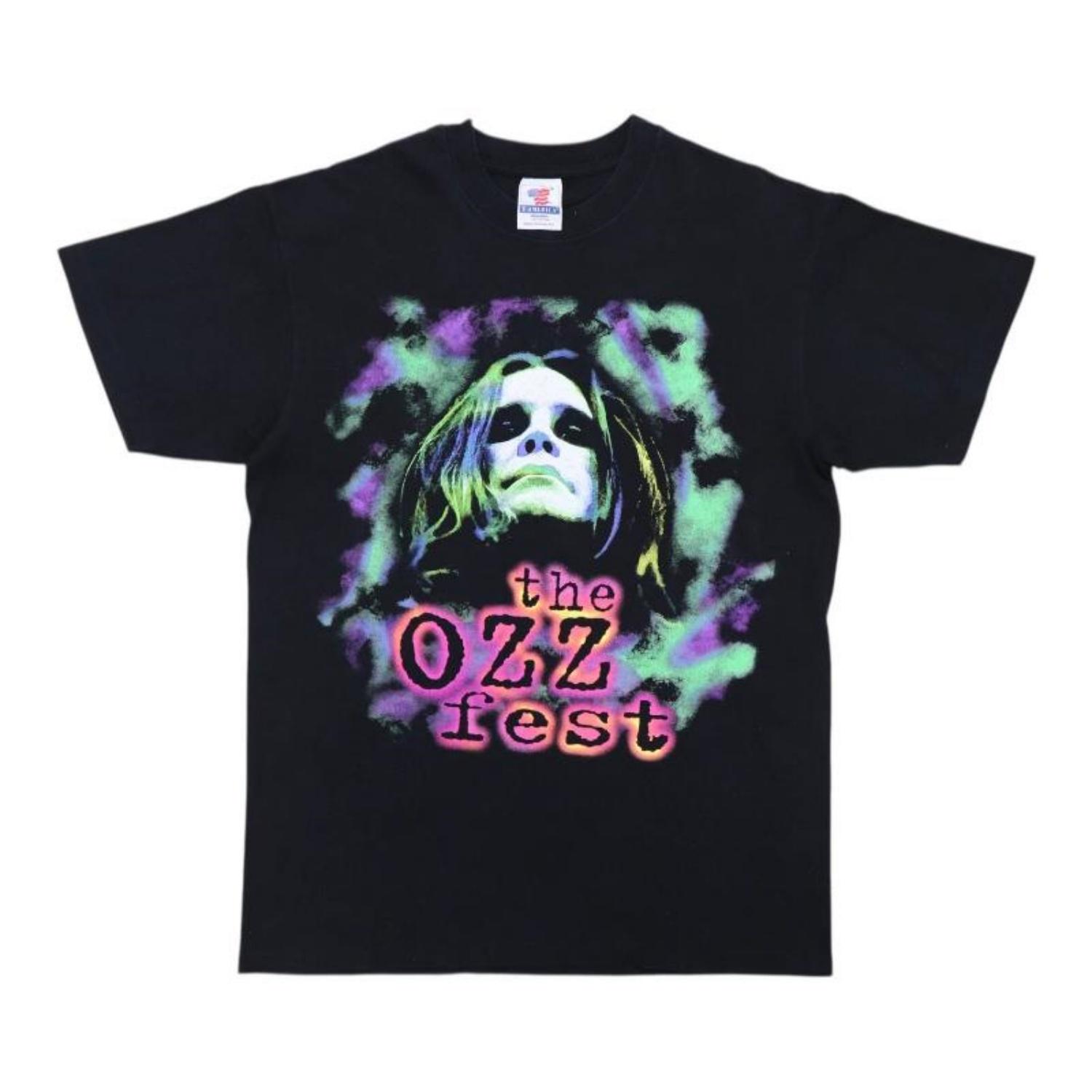 

Американська вінтажна футболка 1997 року Ozzy Osbourne Ozzfest Tour, двостороння, літня, нова вінтажна мода, вуличний одяг XXXXXL чорний