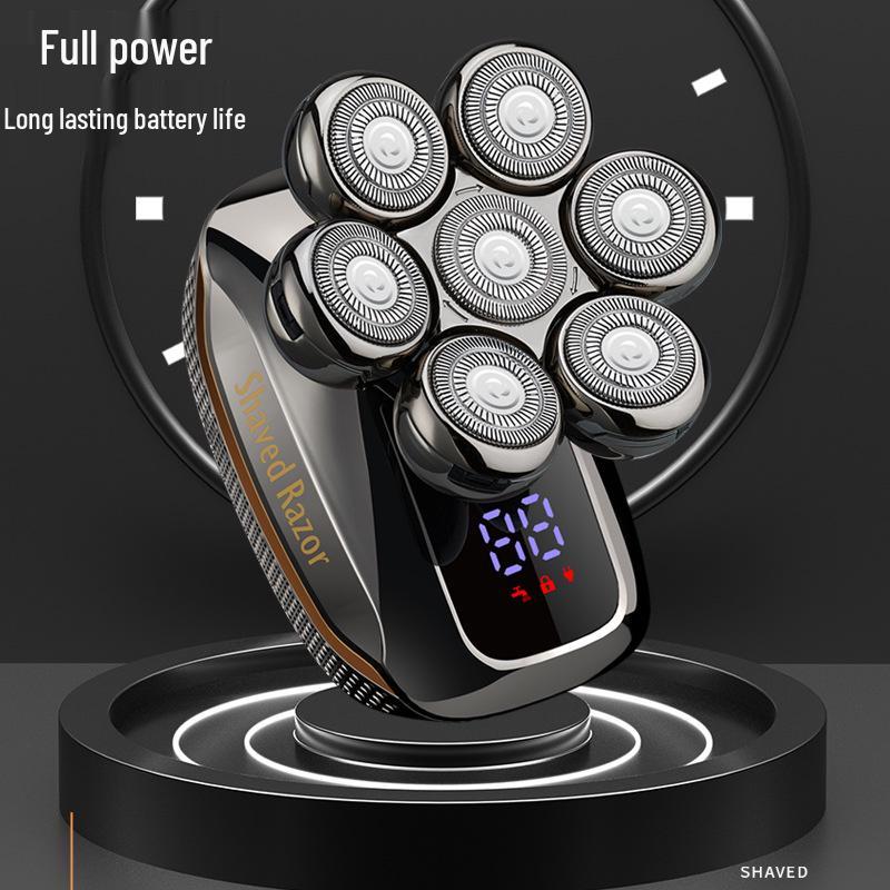 New Intelligent Seven-Blade Electric Hair Clipper & Washable Shaver