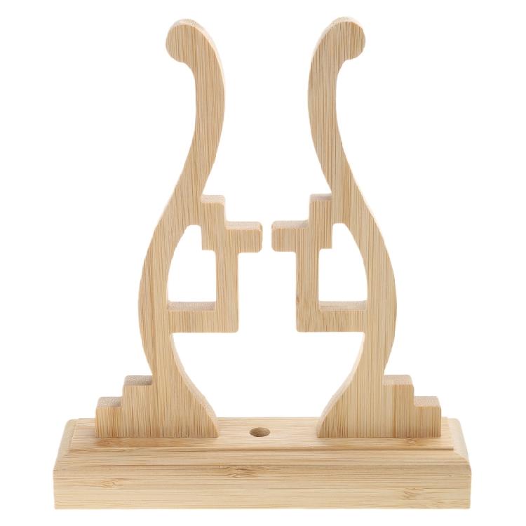 Round Fan Holder Stable Bamboo Fan Bracket Frame Display Tool Desktop Decoration