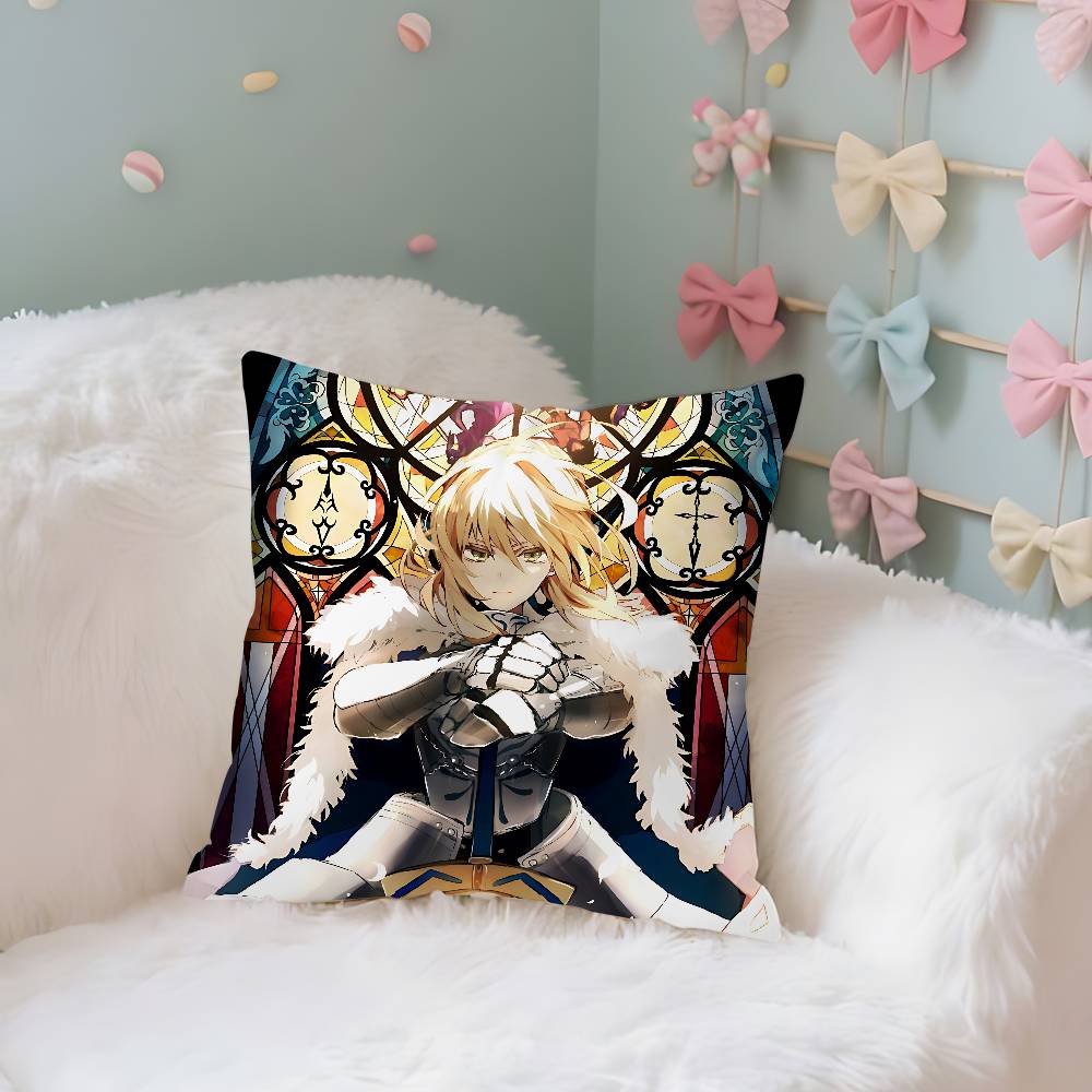 Fate Anime Pillow Case Throw Pillow Cover Nordic Vintage Style Cushion Covers Home Living Room Sofa Couch Seat