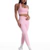 BOTEE Halter Neck Sports Bra & Long Pants Yoga Set with Removable Pads