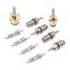 17 Piece Valve Core Assembly AC Valve Replacement R134a Valve Core Easy Installation Design Efficient R134a Flow
