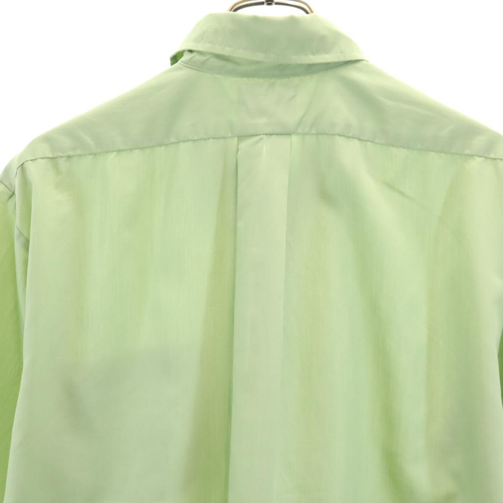 TOWNCRAFT 70s Vintage Short Sleeve Shirt Yellowish Green PENNEYS Men's Used