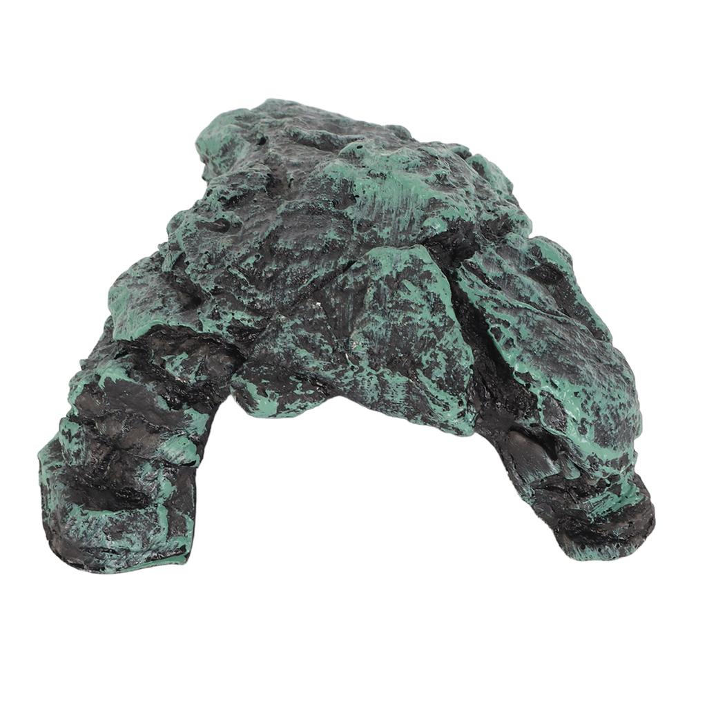 Reptile Rock Hide Cave Simulation Realistic Safe Comfortable Resin Rock Hideout for Terrarium Decoration Reptile Shelter Habitat