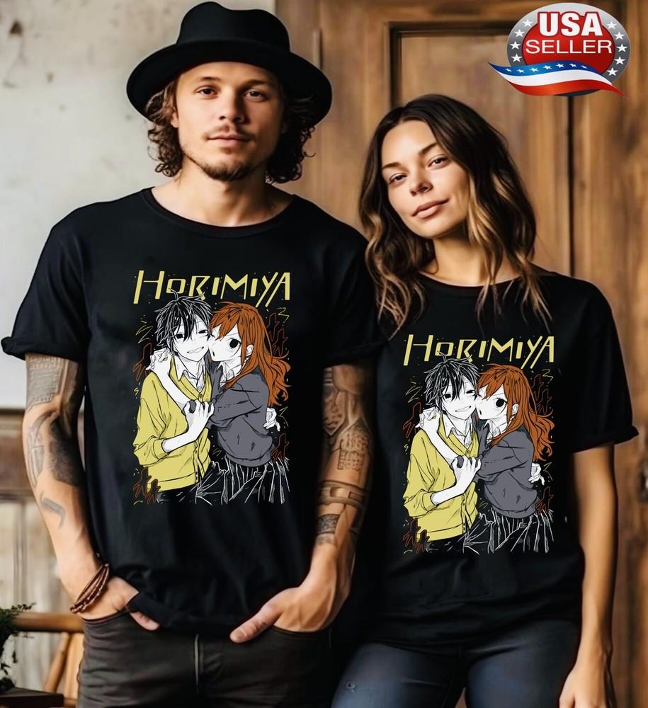 

Hori-san to Miyamura-kun T-shirt Kawaii Japanese Anime Horimiya Shirt gift 4XL