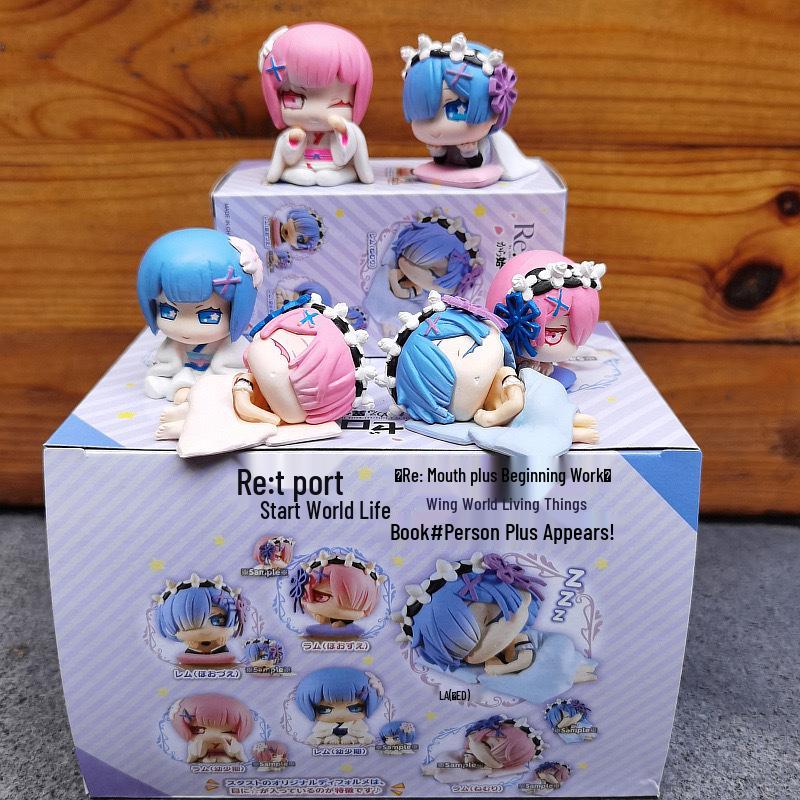 Re:Zero Isekai Sleepwear Rem & Ram Boxed Egg Figure (6 Types) - Arcade Prize Model