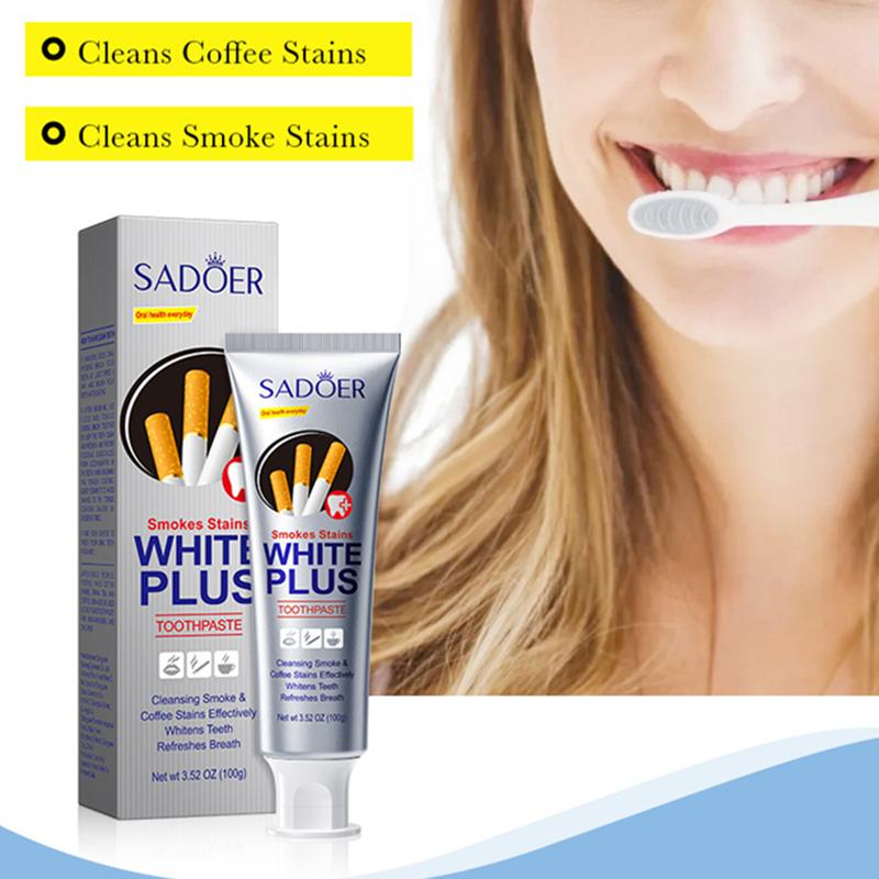 Teeth Whitening Toothpaste Fast Remove Smoke Coffee Tea Stains Cleaning Oral Hygiene Plaque Fresh Breath Bleaching Dental Tools