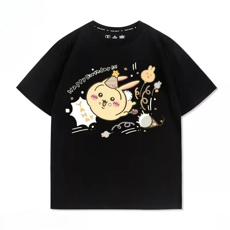 Cute Cartoon Printed Men's and Women's T-shirts for Outdoor Street Leisure, Fashion, Sports, Harajuku Children's Short Sleeves