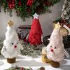 1Pc Christmas Decoration Products Creative Christmas Tree Shaped Doll Ornament 3D Christmas Tree Desktop Decoration Tree
