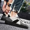 High-Quality Skateboard Sneakers Men Streetwear Vulcanize Shoes Summer Men Mesh Low-Top Sneakers Vintage Sports Casual Shoes Man