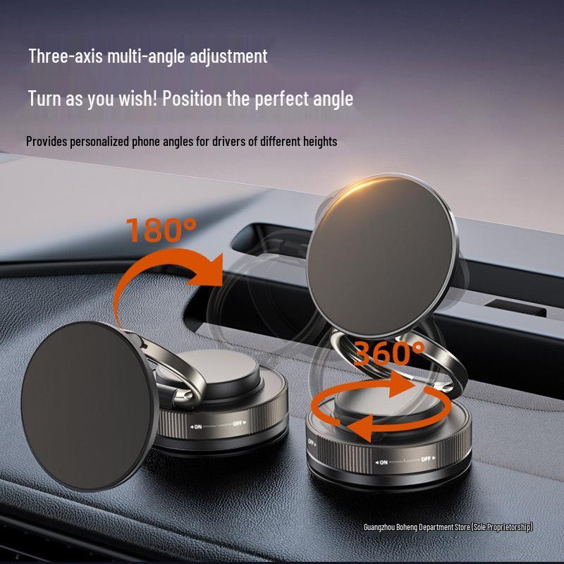 

Rotating Suction Cup Mobile Phone Holder with Double Ring Vacuum and Folding Design