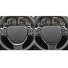 Real Carbon Fiber Car Accessories Driver Wheel Set Panel Cover Soft Sticker For BMW 6 Series/M6 F06 F12 F13 M Sport 2011—2018