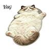 Washable Entryway Runner Sleeping Cat Rug, Ultra Absorbent Plush Bath Mat, Cute Kitty Kitchen Carpet Area Non-slip Door Mat for Bathroom Bedroom Home