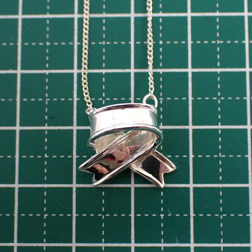 [Used] TIFFANY/Tiffany 925 ribbon necklace/pendant [g372-33]