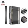 Card Holder Wallet - Aluminum - Black - RFID Blocking - Elegant Design - 10 Cards Max