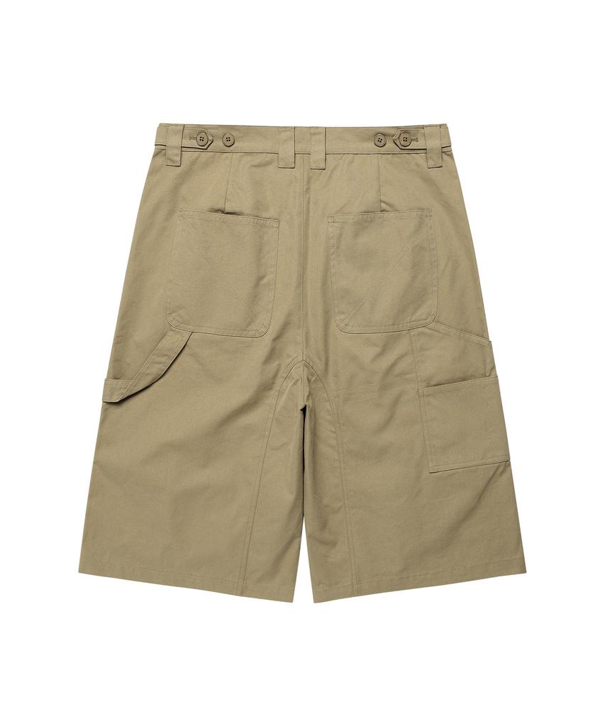 THEVINYLHOUSE Three-Quarter Dart Pants Beige