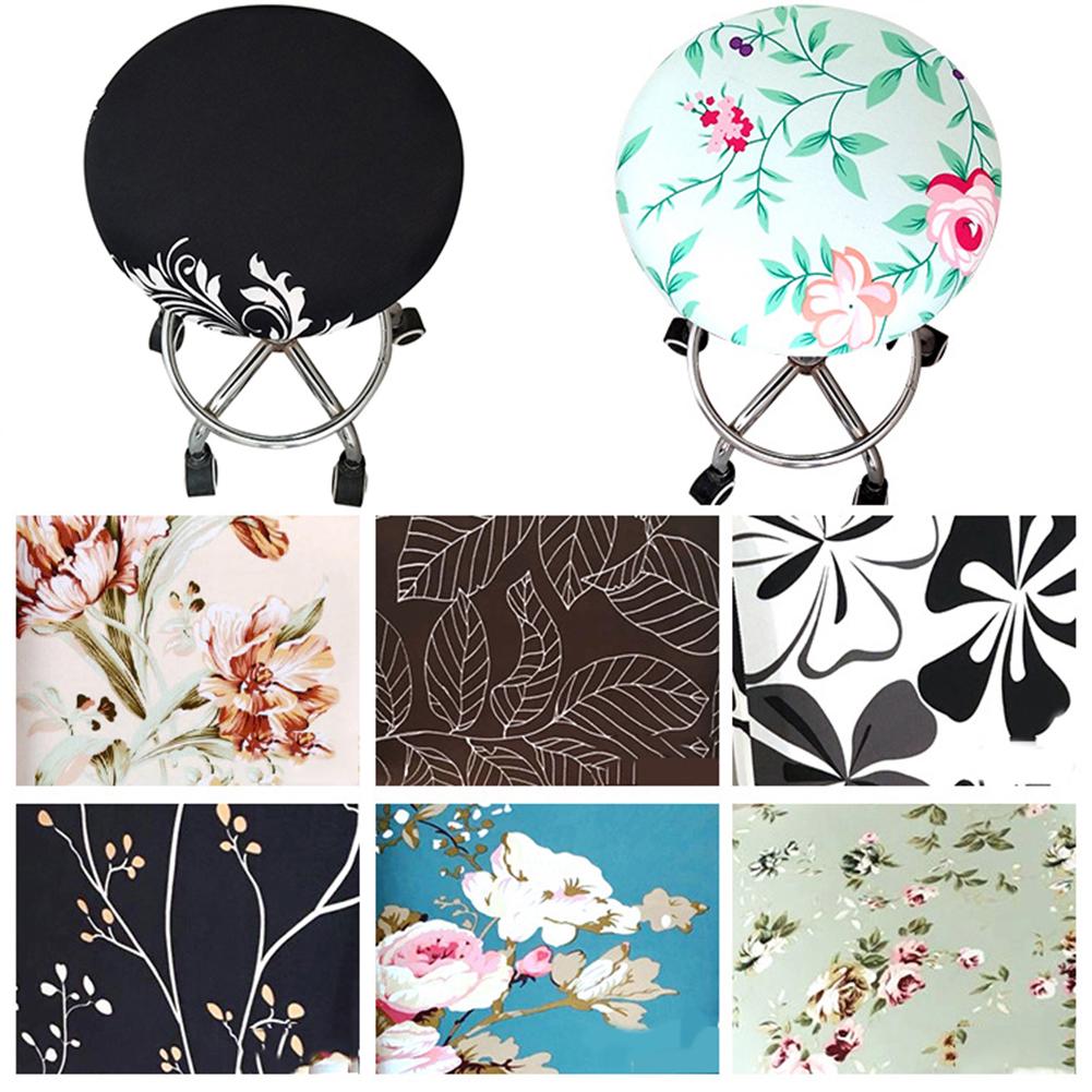 Fashion Seat Cover Round Chair Cover Bar Stool Cover Elastic Home Chair