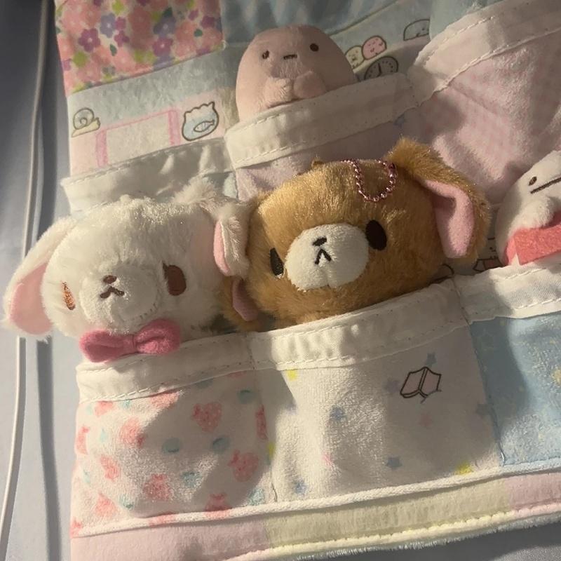 8CM caramel bunny couple plush toy keychain kawaii Caramel Sugar bunnies Stuffed doll fuzzy mini White rabbit bag charm