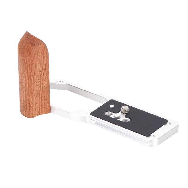 

Vintaged Wood Grip For ZR Camera Easy Holder with Quick Installation and Durability Designing Camera Handle серебряный
